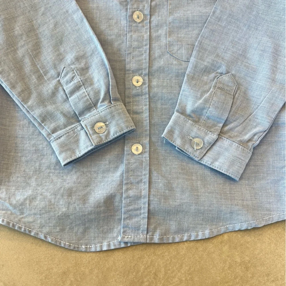 Light Blue Button-Down toddler‎ Kids Shirt 3T